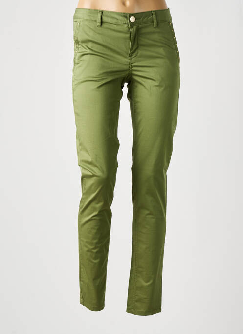Pantalon slim verde LOLA ESPELETA femeie