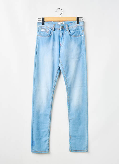 Blugi cu croială slim albastru VIRTUE bărbat