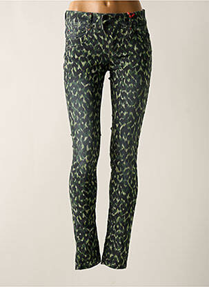 Pantalon slim elasticitate mărime normală verde STREET ONE femeie