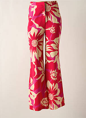 Pantalon larg roz MORGAN femeie