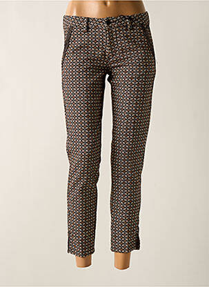 Pantalon 7/8 elasticitate mărime normală maro FREEMAN T.PORTER femeie
