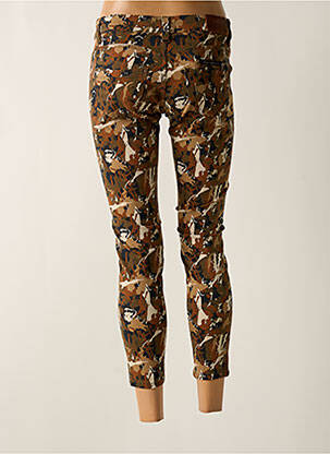 Pantalon 7/8 elasticitate talie joasă verde FREEMAN T.PORTER femeie