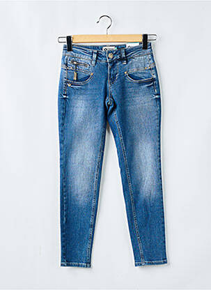 Blugi cu croială slim albastru FREEMAN T.PORTER femeie