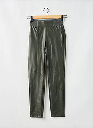Pantalon slim talie elastică verde STREET ONE femeie