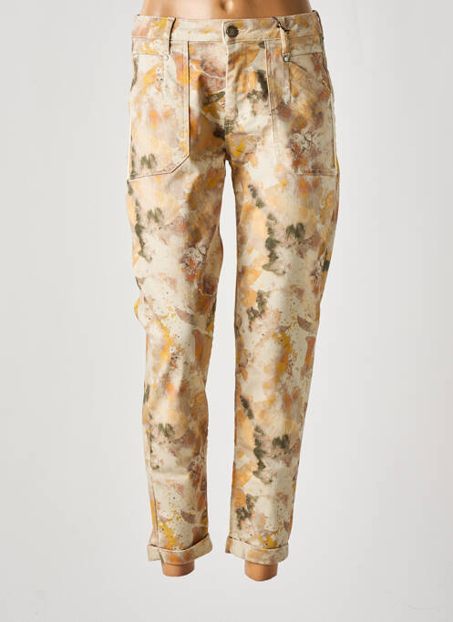 Pantalon 7/8 bej EVA KAYAN femeie