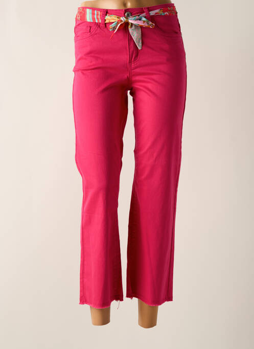 Pantalon 7/8 roz GEISHA femeie