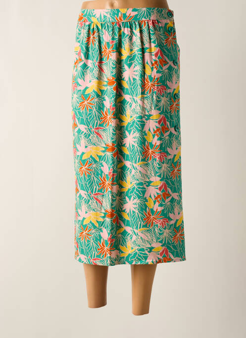 Fustă midi verde DES PETITS HAUTS femeie