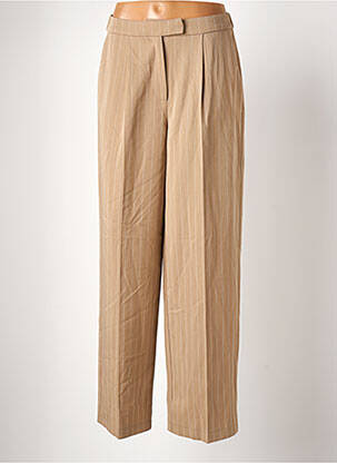 Pantalon larg bej VILA femeie