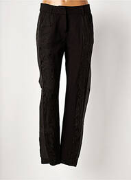 Pantalon drept elasticitate talie înaltă negru NÜ femeie