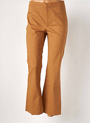 Pantalon evazat elasticitate talie înaltă bej MANGO femeie