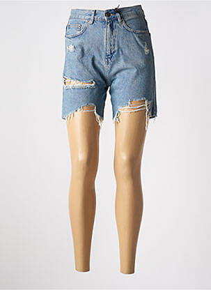 Șort țesătură denim albastru SUBDUED femeie