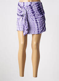 Fustă pantaloni scurți croială dreaptă violet CEMI BY CÉLINE femeie