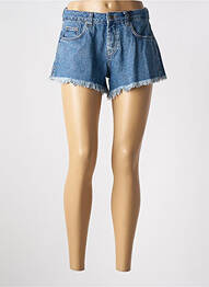 Șort țesătură denim albastru SUBDUED femme