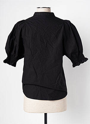 Cămașă croială cambrată mâneci scurte negru ASTRID BLACK LABEL femeie