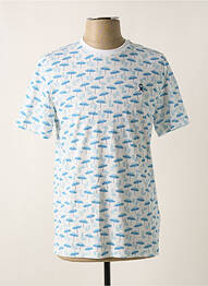 Tricou broderie mâneci scurte alb VICOMTEA homme