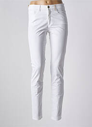 Pantalon slim elasticitate mărime normală alb COUTURIST femeie