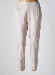 Pantalon slim talie elastică mărime normală bej AMS PURE femme