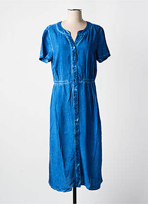 Rochie midi mâneci scurte mâneci scurte albastru SHEEGO femeie