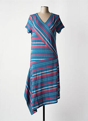 Rochie midi mâneci scurte mâneci scurte albastru SHEEGO femeie