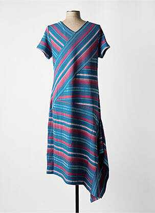 Rochie midi mâneci scurte mâneci scurte albastru SHEEGO femeie
