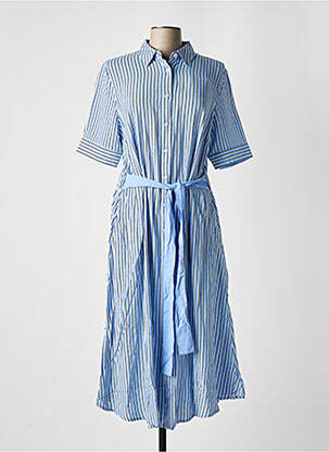 Rochie midi mâneci scurte mâneci scurte albastru SHEEGO femeie