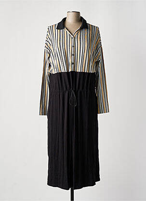 Rochie midi mâneci lungi mâneci lungi negru SHEEGO femeie