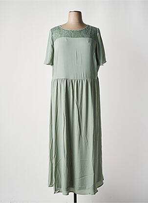 Rochie lungă mâneci scurte mâneci scurte verde SHEEGO femeie