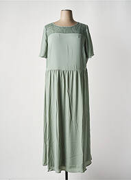 Rochie lungă mâneci scurte mâneci scurte verde SHEEGO femme