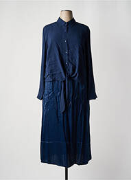Rochie lungă mâneci lungi mâneci lungi albastru SHEEGO femme