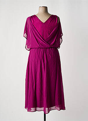 Rochie lungă mâneci scurte mâneci scurte violet SHEEGO femeie
