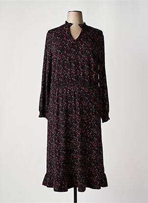 Rochie midi mâneci lungi mâneci lungi negru SHEEGO femeie