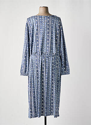Rochie lungă mâneci lungi mâneci lungi albastru SHEEGO femeie