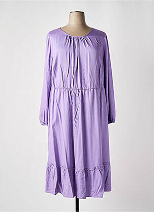 Rochie lungă mâneci lungi mâneci lungi violet SHEEGO femeie
