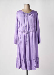 Rochie lungă mâneci lungi mâneci lungi violet SHEEGO femme