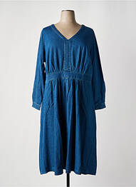 Rochie lungă mâneci lungi mâneci lungi albastru SHEEGO femme