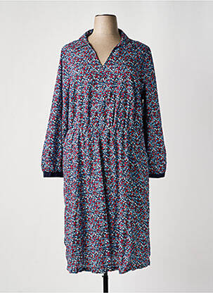 Rochie midi mâneci lungi mâneci lungi albastru SHEEGO femeie