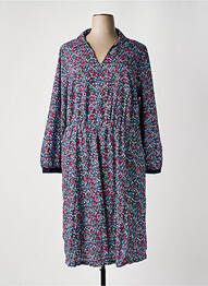 Rochie midi mâneci lungi mâneci lungi albastru SHEEGO femme