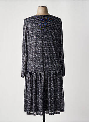 Rochie midi croială fluidă mâneci lungi gri SHEEGO femeie