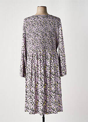 Rochie midi imprimeu floral mâneci lungi violet SHEEGO femeie