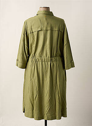 Rochie midi mâneci 3/4 mâneci 3/4 verde SHEEGO femeie