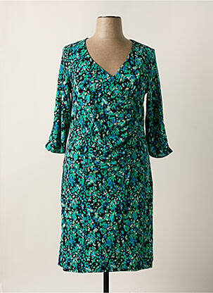 Rochie midi mâneci 3/4 mâneci 3/4 verde SHEEGO femeie