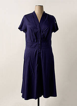 Rochie midi mâneci scurte mâneci scurte albastru SHEEGO femeie