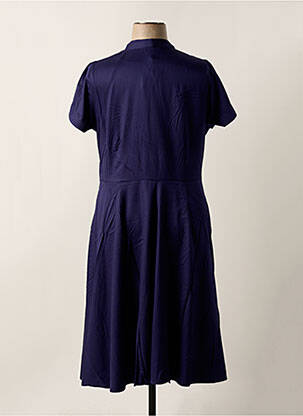 Rochie midi mâneci scurte mâneci scurte albastru SHEEGO femeie