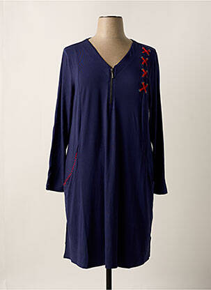 Rochie midi mâneci lungi mâneci lungi albastru SHEEGO femeie