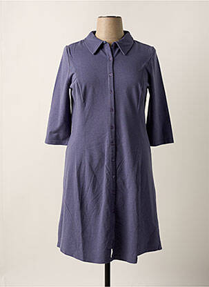 Rochie midi mâneci 3/4 mâneci 3/4 albastru SHEEGO femeie