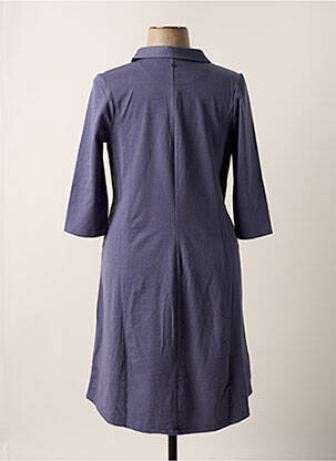 Rochie midi mâneci 3/4 mâneci 3/4 albastru SHEEGO femeie
