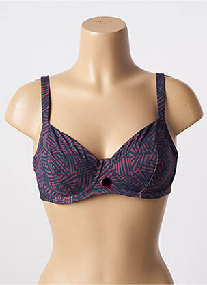 Sutien de costum de baie elasticitate sutien cupe întregi cu decolteu înalt violet SIMONE PERELE femeie