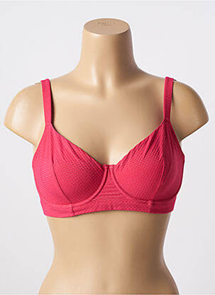 Sutien de costum de baie elasticitate sutien balconet cu decolteu înalt roz SIMONE PERELE femeie