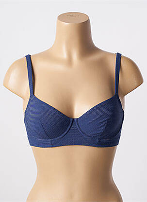 Sutien de costum de baie elasticitate sutien balconet cu decolteu înalt albastru SIMONE PERELE femeie