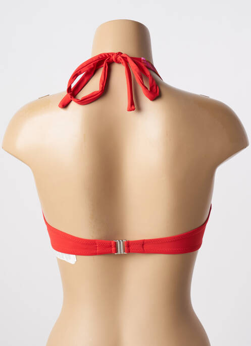 Sutien de costum de baie elasticitate sutien cupe întregi cu decolteu înalt roșu ANTIGEL femme